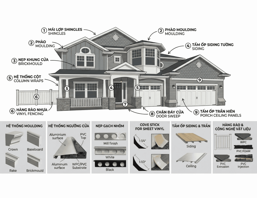 OEM vật liệu xây dựng PVC